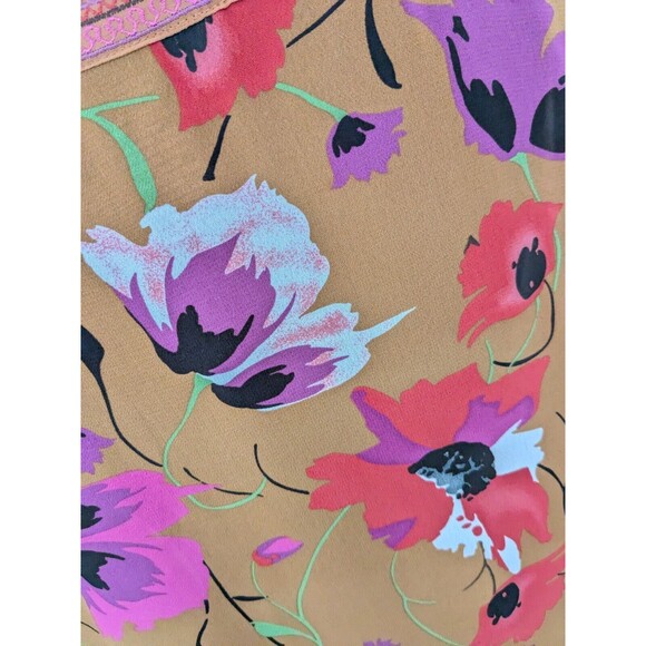 Maggie Barnes Floral Tunic in Mustard/Pink, Size 22 - Picture 10 of 13